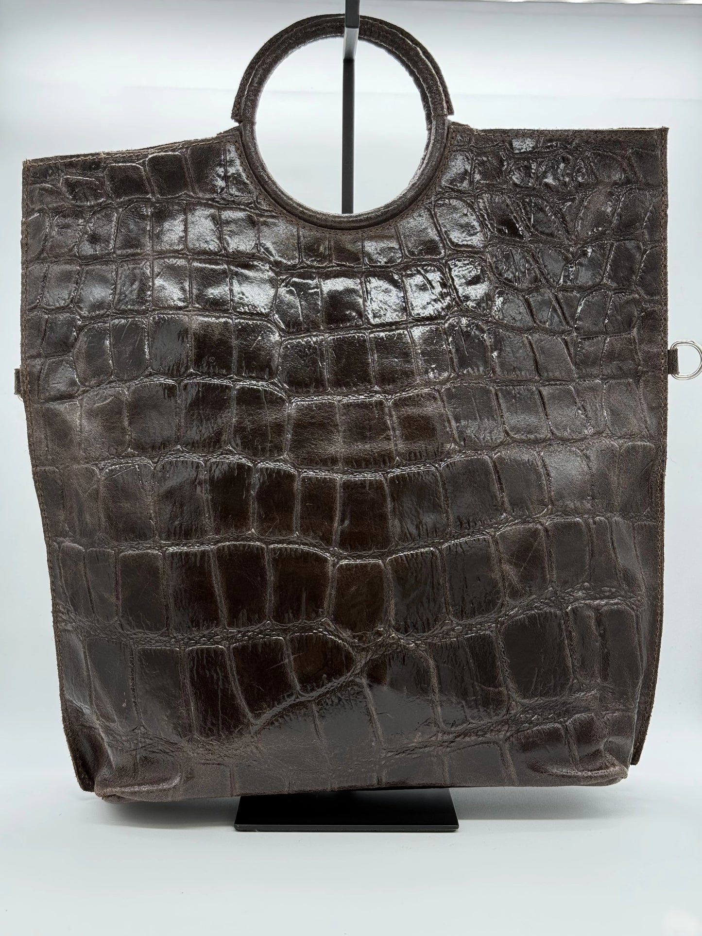 Clutch Elegante com Asa Circular – Bordô, Castanho, Preto, Verde e Camel