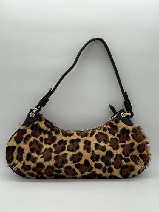 Mini Mala de Ombro com Asa Curta – Leopardo