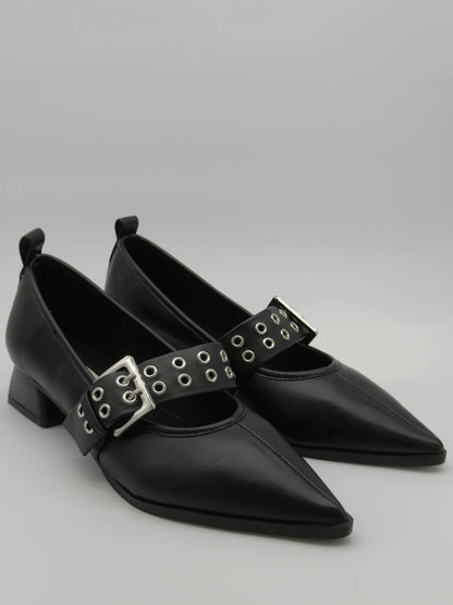 Mary Jane Femininas Rasas com Tira Larga