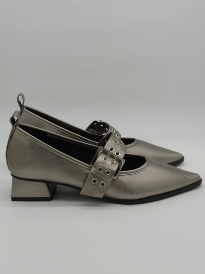 Mary Jane Femininas Rasas com Tira Larga