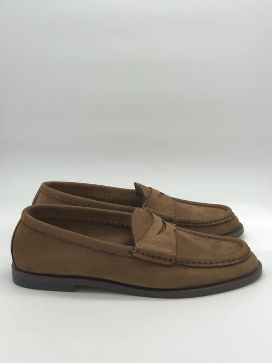 Mocassins Femininos Elegantes em Camel e Kaki