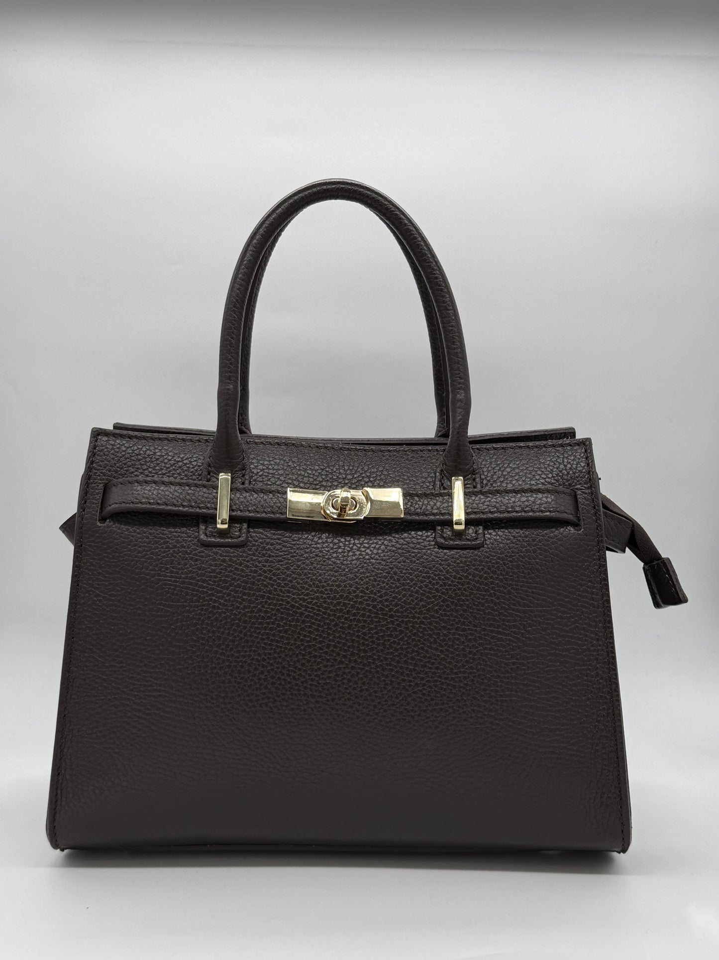 Mala de Mão em Pele | Bege, Castanho e Preto