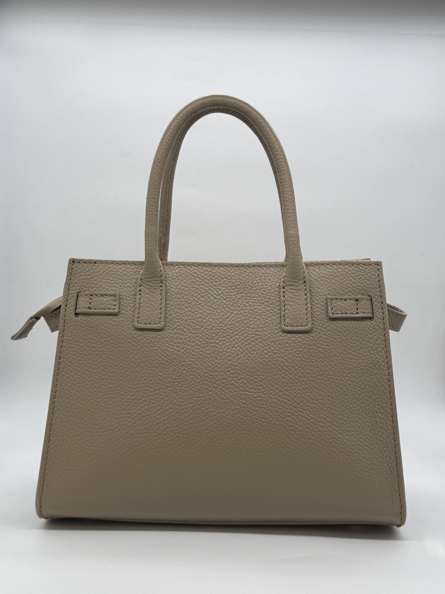 Mala de Mão em Pele | Bege, Castanho e Preto