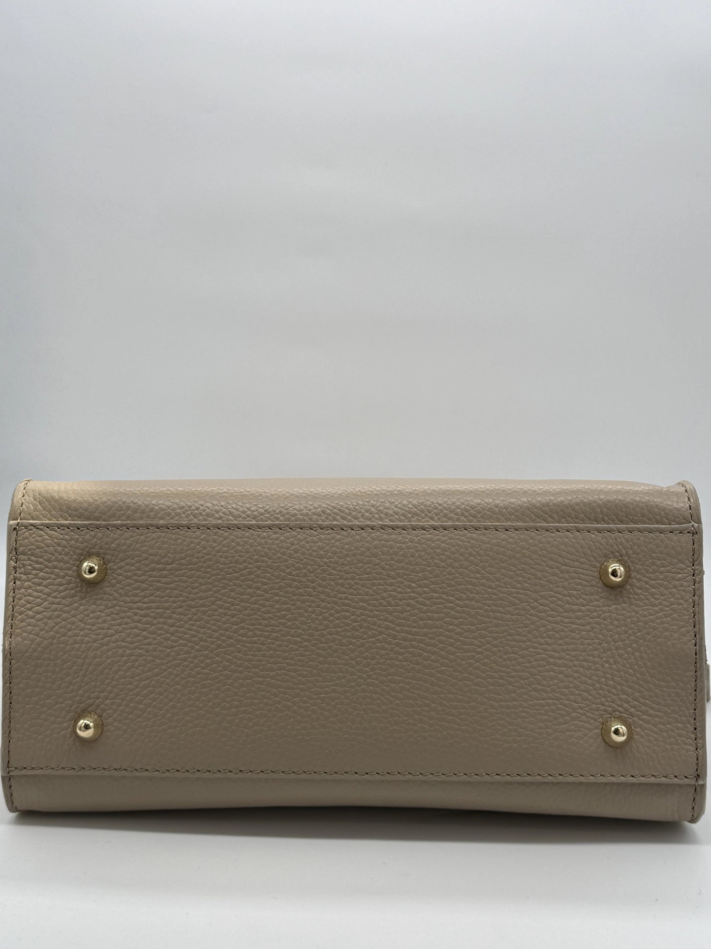 Mala de Mão em Pele | Bege, Castanho e Preto