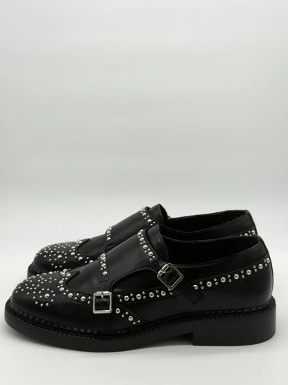 Monk Strap Femininos com Tachas – Estilo Moderno e Atitude