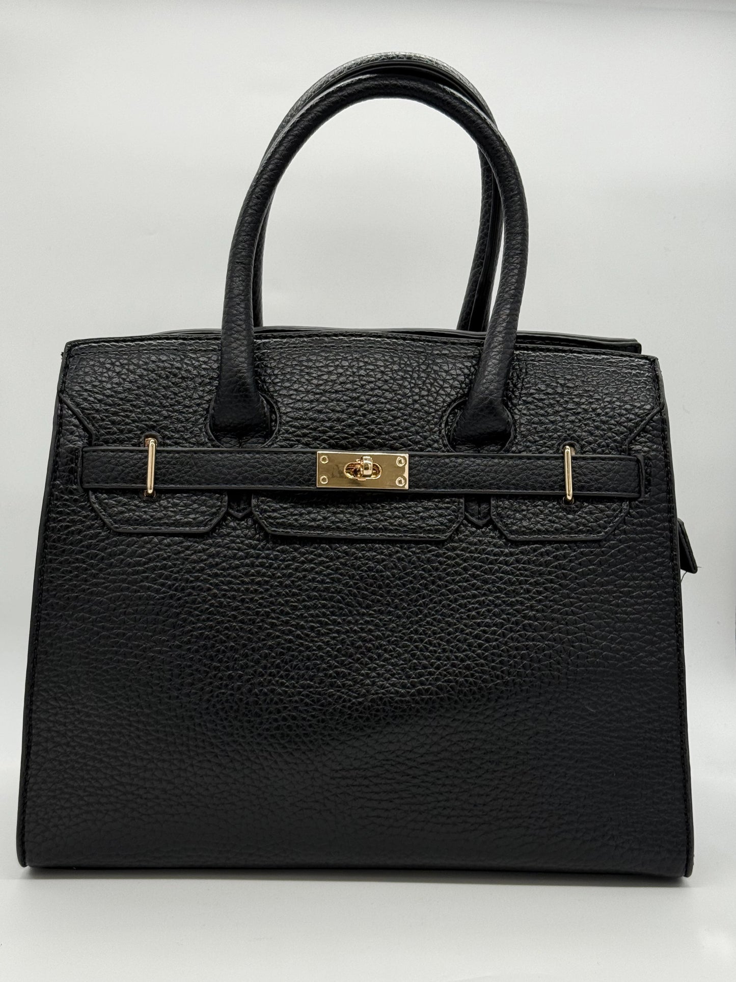 Mala de Pele Feminina com Fecho – Preto e Bordô