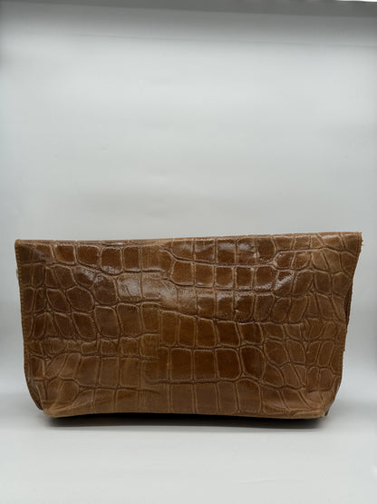 Clutch Elegante com Asa Circular – Bordô, Castanho, Preto, Verde e Camel