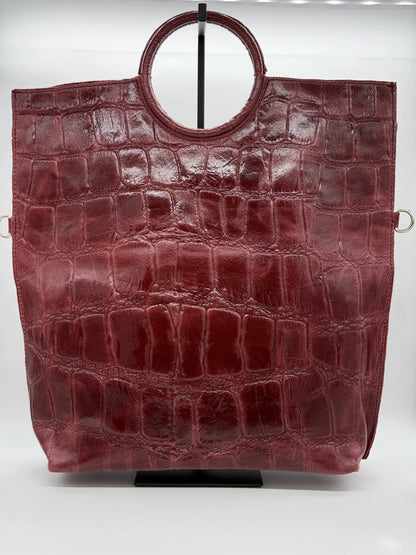 Clutch Elegante com Asa Circular – Bordô, Castanho, Preto, Verde e Camel