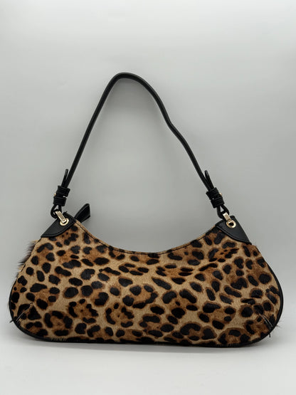 Mini Mala de Ombro com Asa Curta – Leopardo