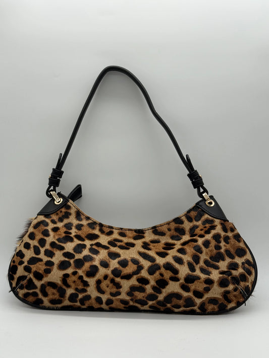 Mini Mala de Ombro com Asa Curta – Leopardo