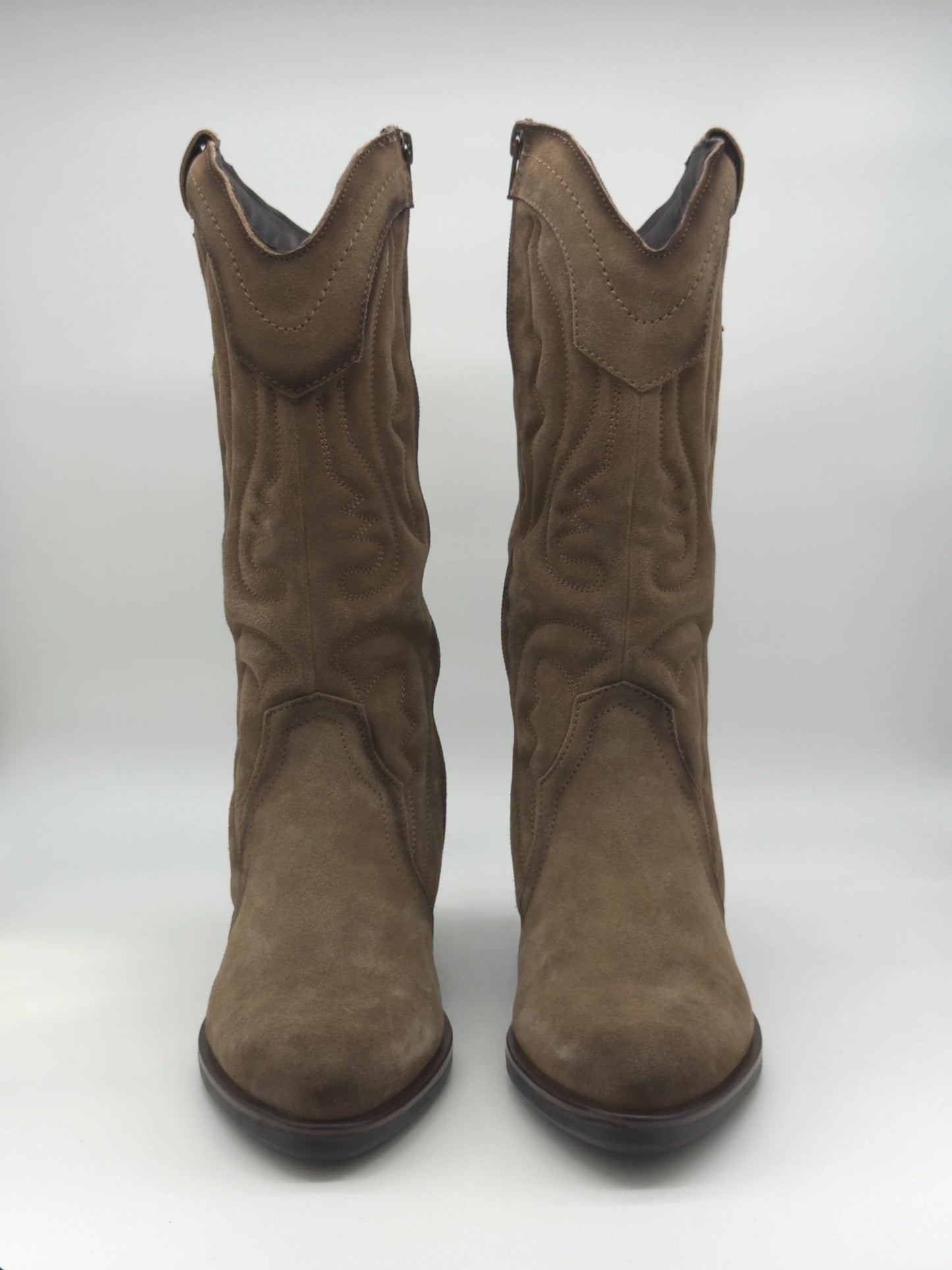 Texanas Taupe Cano Médio – Estilo Western Moderno