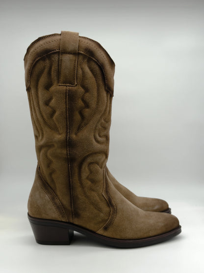 Texanas Taupe Cano Médio – Estilo Western Moderno