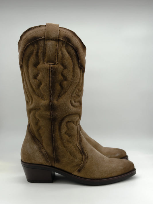 Texanas Taupe Cano Médio – Estilo Western Moderno