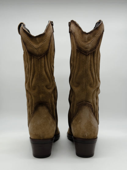 Texanas Taupe Cano Médio – Estilo Western Moderno