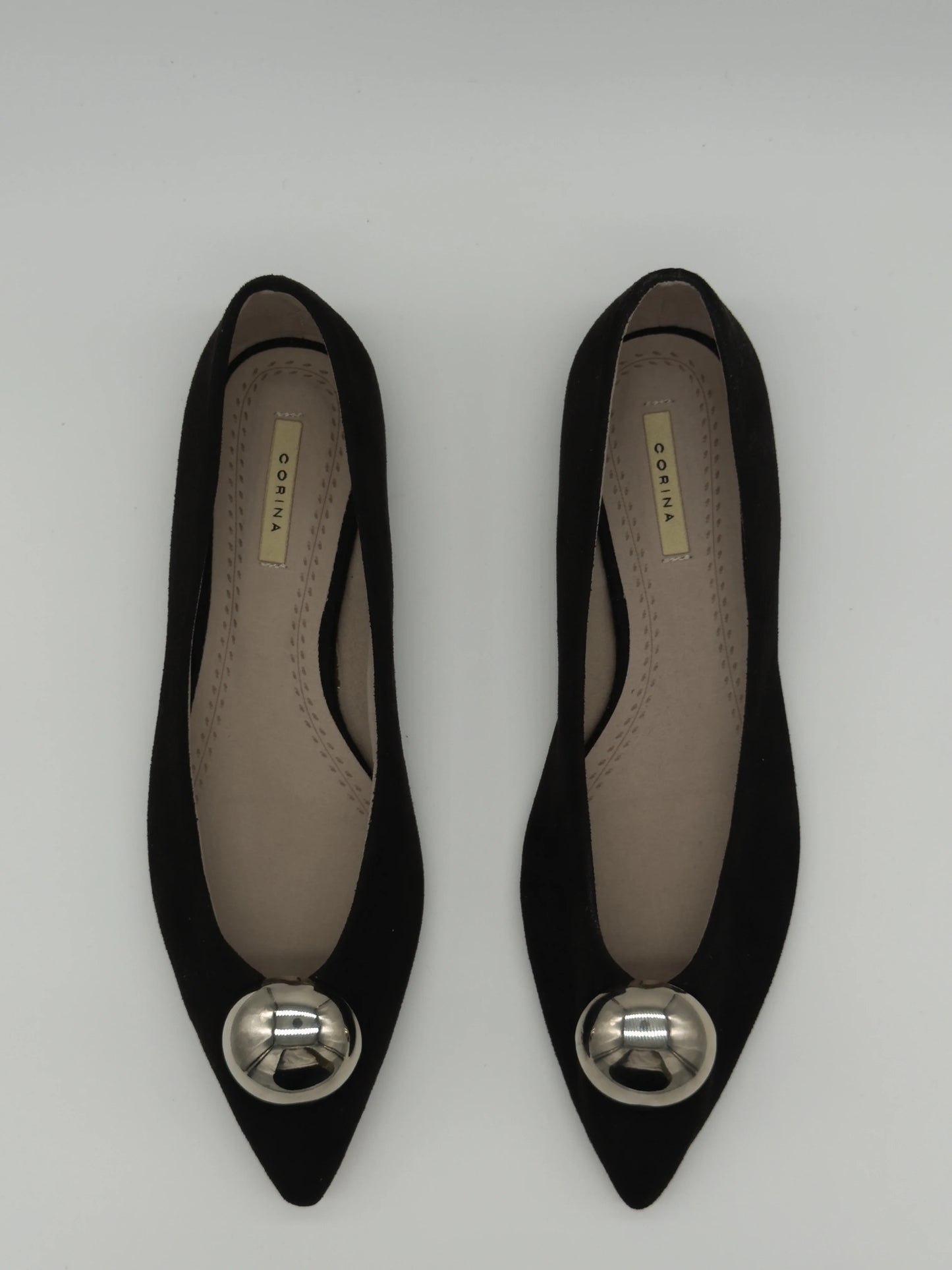 Bailarinas de punta con bola metálica (varios colores)