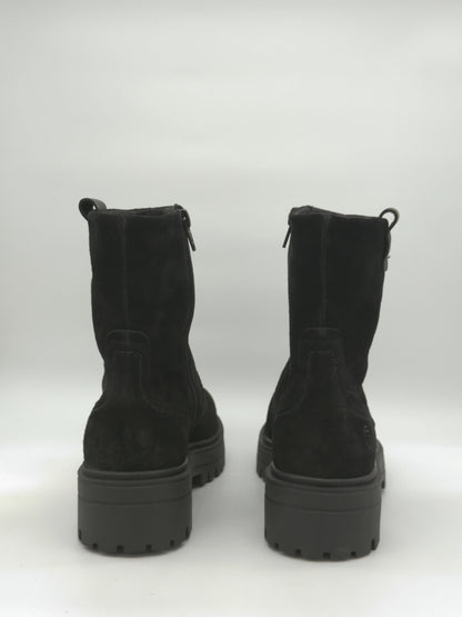 Botins Femininos Castanho de Cano Médio com Sola Chunky