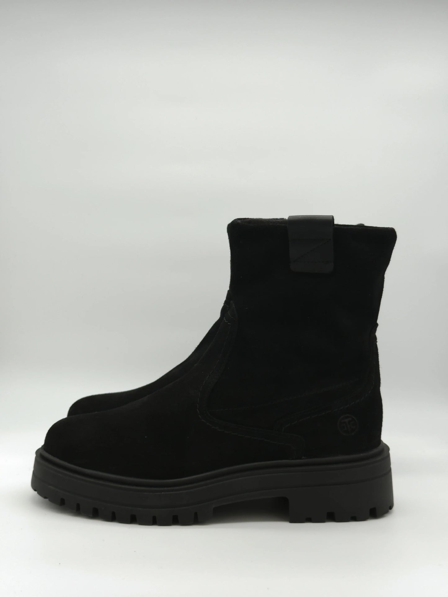 Botins Femininos Castanho de Cano Médio com Sola Chunky