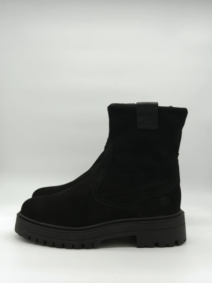 Botins Femininos Castanho de Cano Médio com Sola Chunky