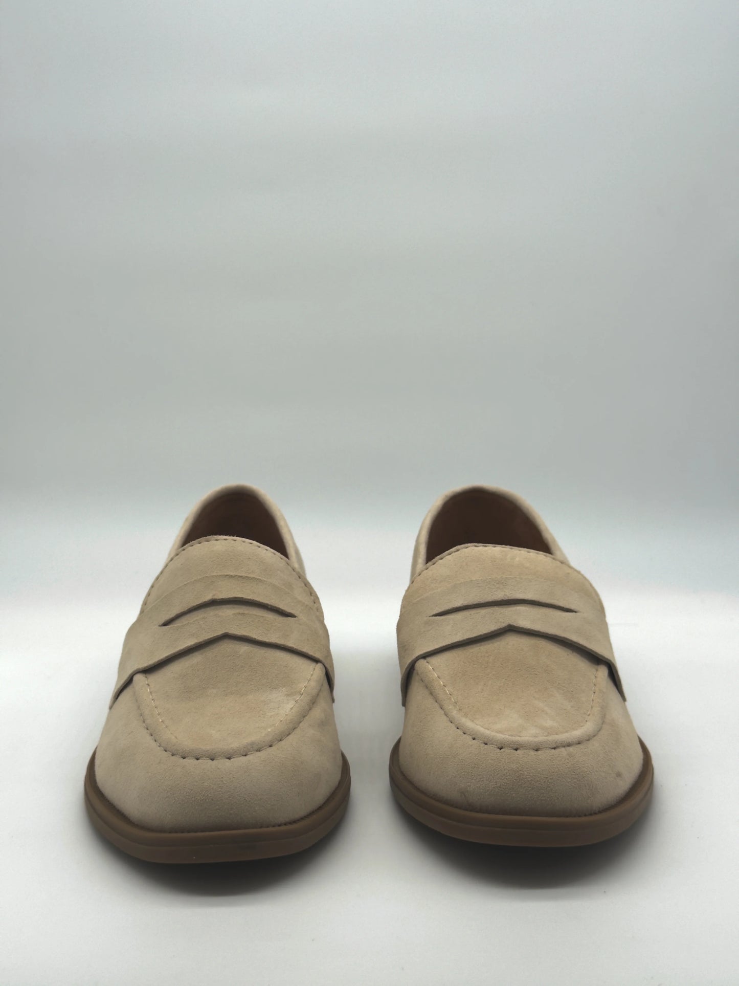 Mocasines clásicos para mujer con ala: negro, beige, rojo ladrillo y cereza