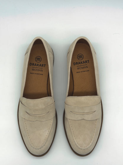 Mocasines clásicos para mujer con ala: negro, beige, rojo ladrillo y cereza