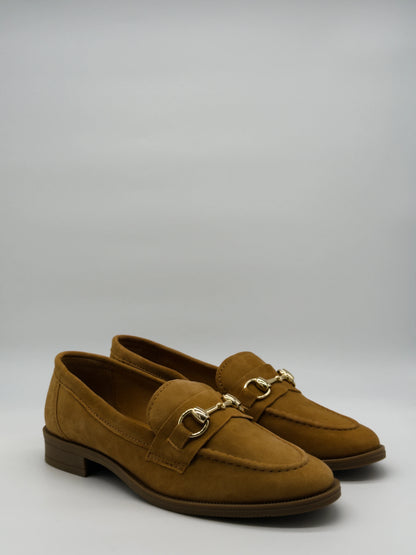 Mocasines de mujer con detalle metálico en varios colores