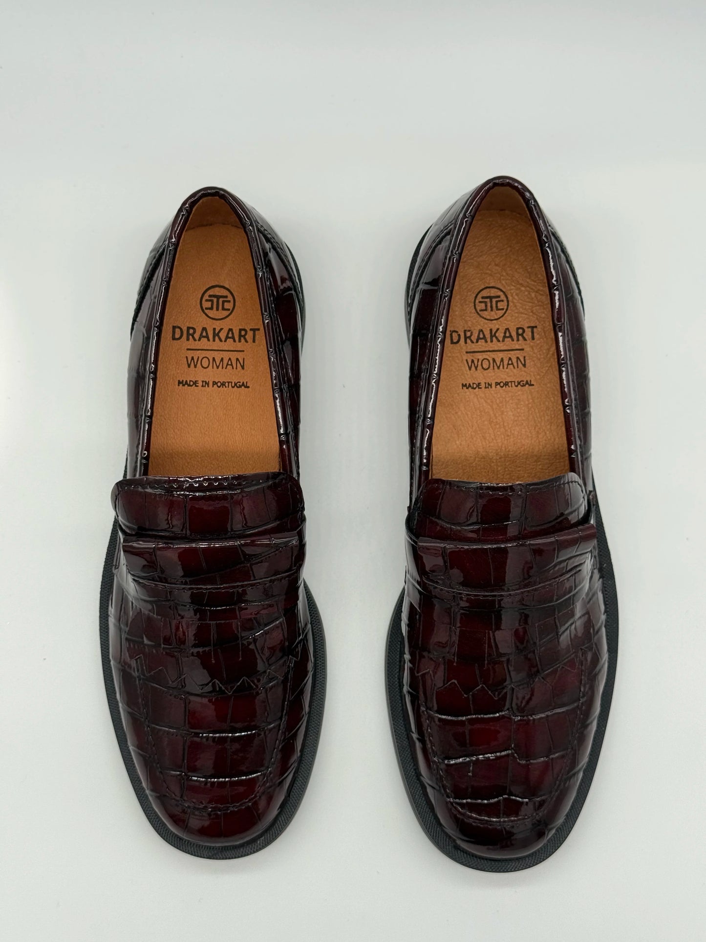 Mocassins de Mulher Elegantes em Bordo, Azul e Preto