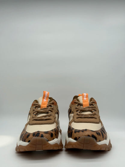 Zapatillas de tenis Atlas para mujer en color camel y caqui