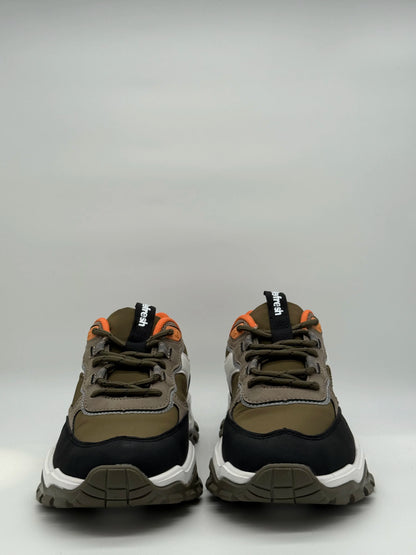 Zapatillas de tenis Atlas para mujer en color camel y caqui