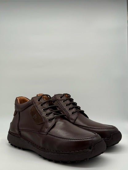 Sapatos Casuais de Homem com Atacadores em Preto, Castanho e Taupe