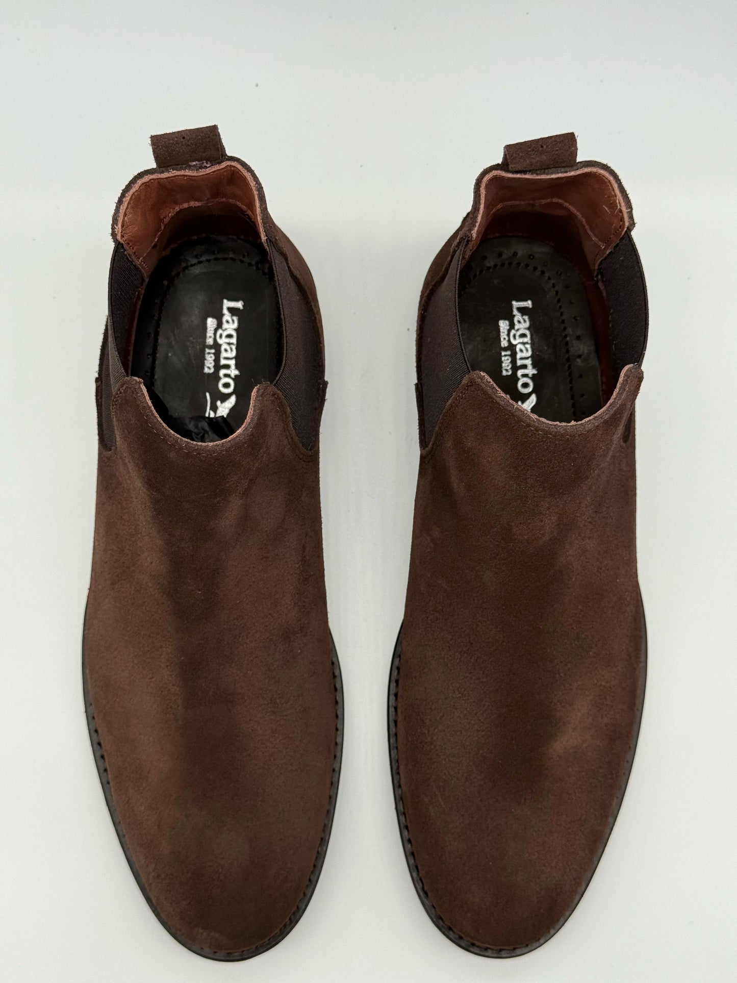 Botas Chelsea em Camurça de Homem em Preto, Castanho e Camel