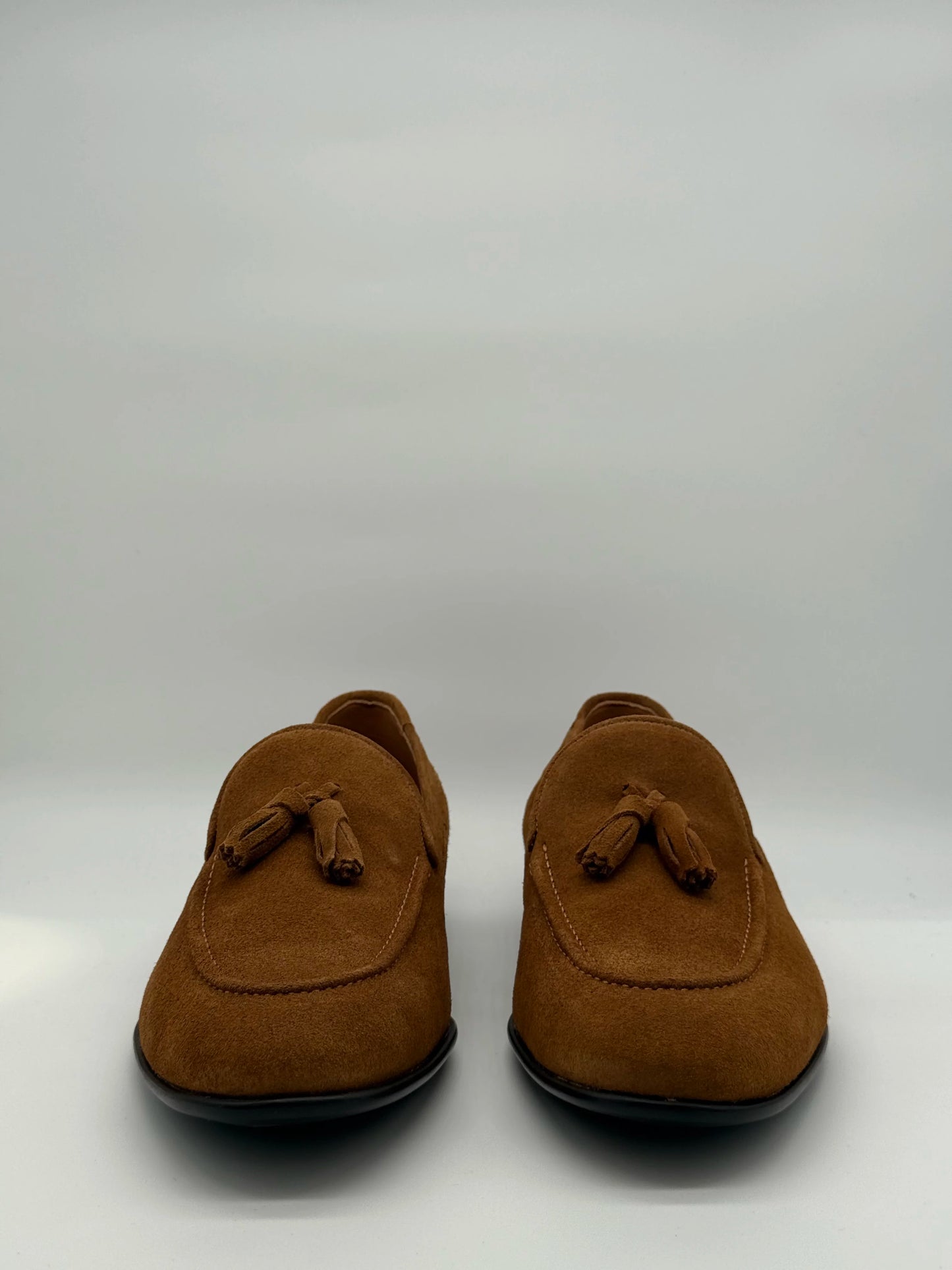 Mocassins Homem com Borlas Camel e Azul Marinho Clássicos