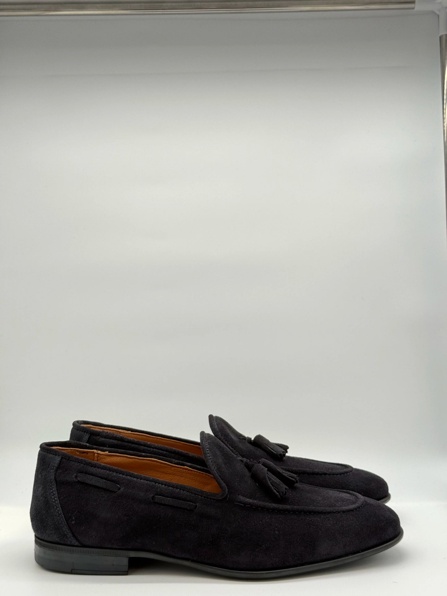 Mocassins Homem com Borlas Camel e Azul Marinho Clássicos